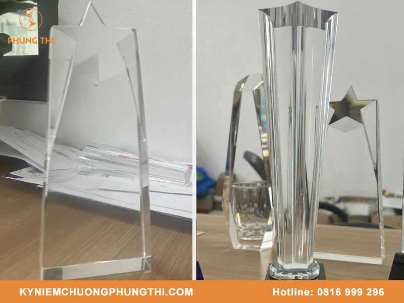 Kỷ niệm chương pha lê ngôi sao chất lượng Kỷ niệm chương pha lê ngôi sao