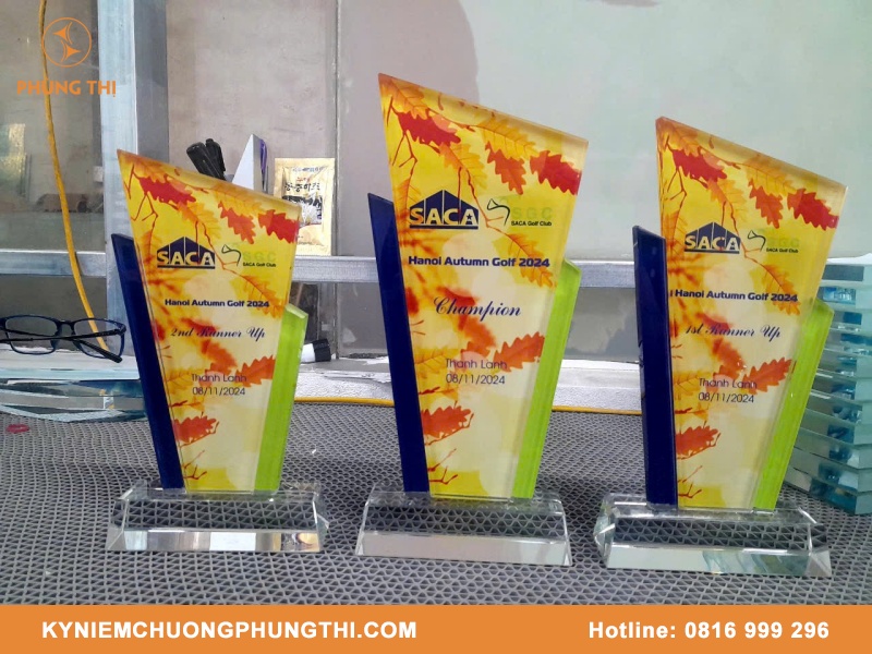 Mẫu kỷ niệm chương pha lê