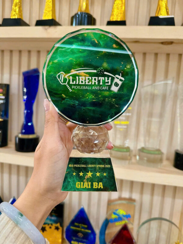 Cúp pha lê Pickleball CPB01