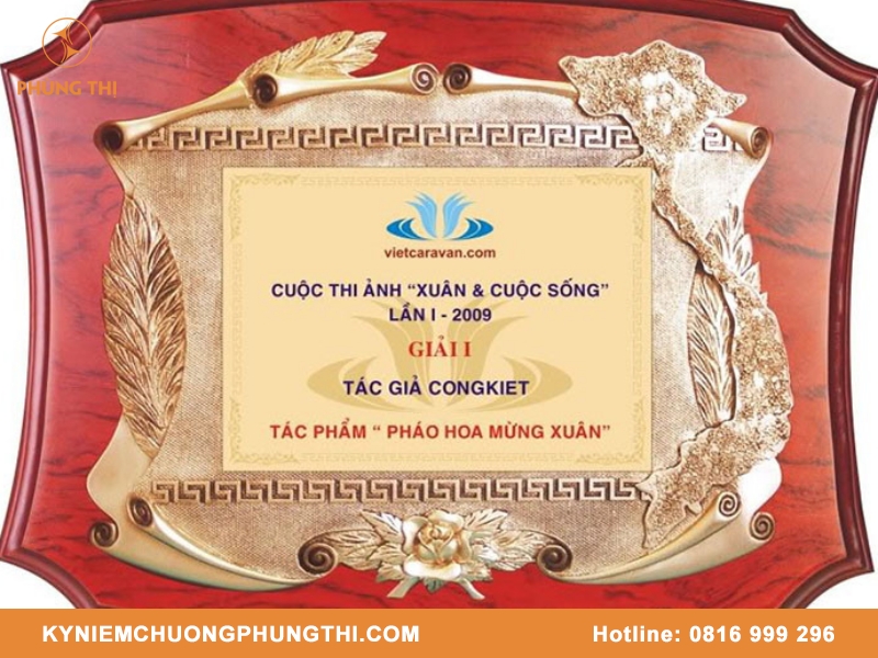 Sản xuất kỷ niệm chương gỗ đồng