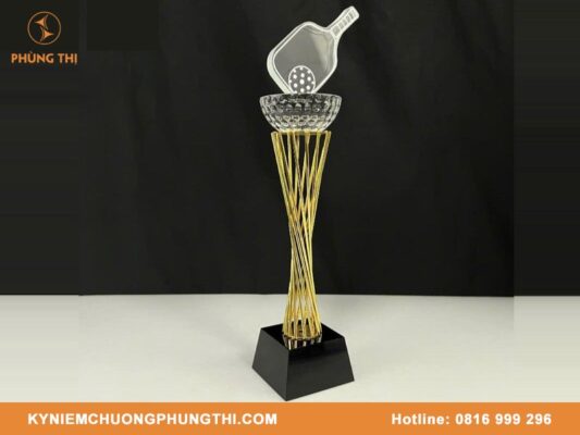 Cúp pha lê Pickleball