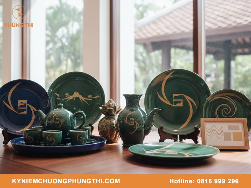 Quà tặng gốm sứ lưu niệm ý nghĩa cho khách hàng, đối tác Quà tặng gốm sứ lưu niệm