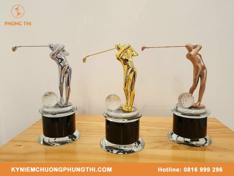 Mẫu Cúp Golf sang trọng và dịch vụ chế tác theo yêu cầu