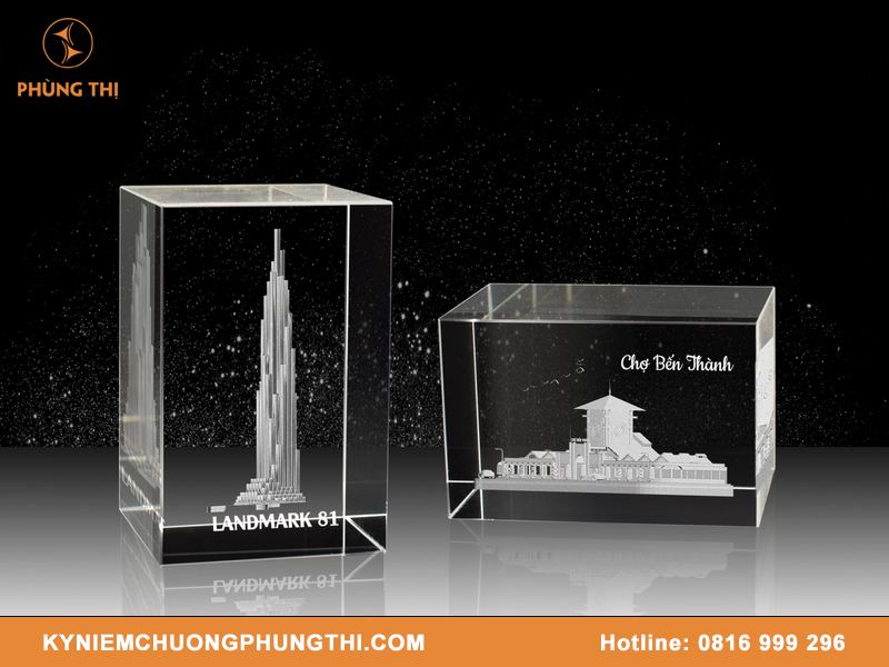 Khắc 3D pha lê công nghệ cao tại xưởng pha lê chất lượng Khắc 3D pha lê