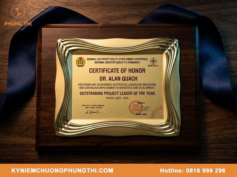 Bảng vinh danh giải thưởng doanh nghiệp thiết kế ấn tượng Bảng vinh danh giải thưởng doanh nghiệp