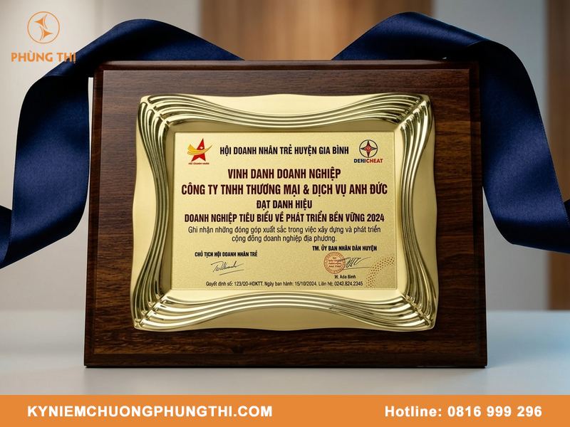 Bảng vinh danh giải thưởng doanh nghiệp