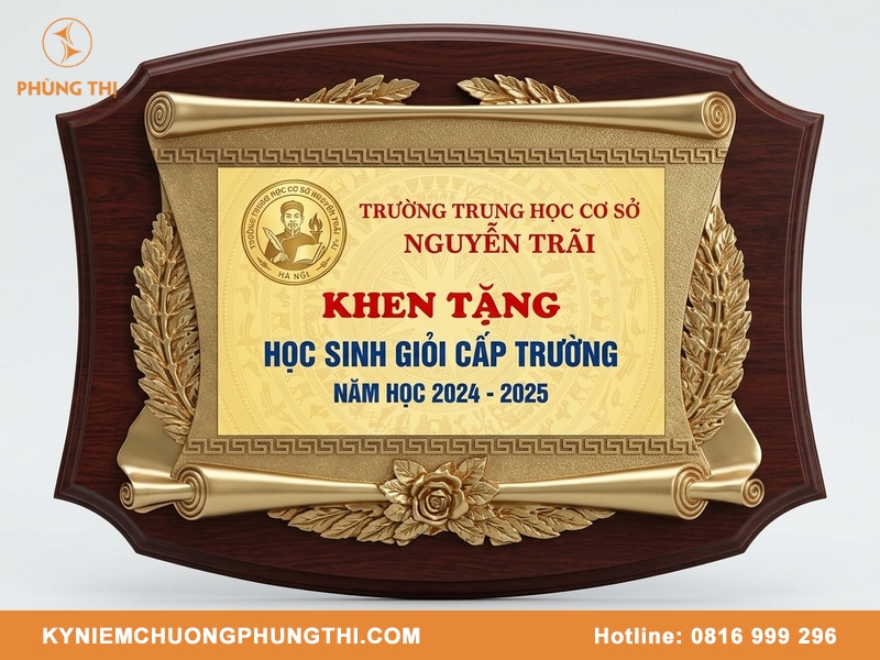 Bảng vinh danh học sinh giỏi cấp trường thiết kế đẹp Bảng vinh danh học sinh giỏi cấp trường