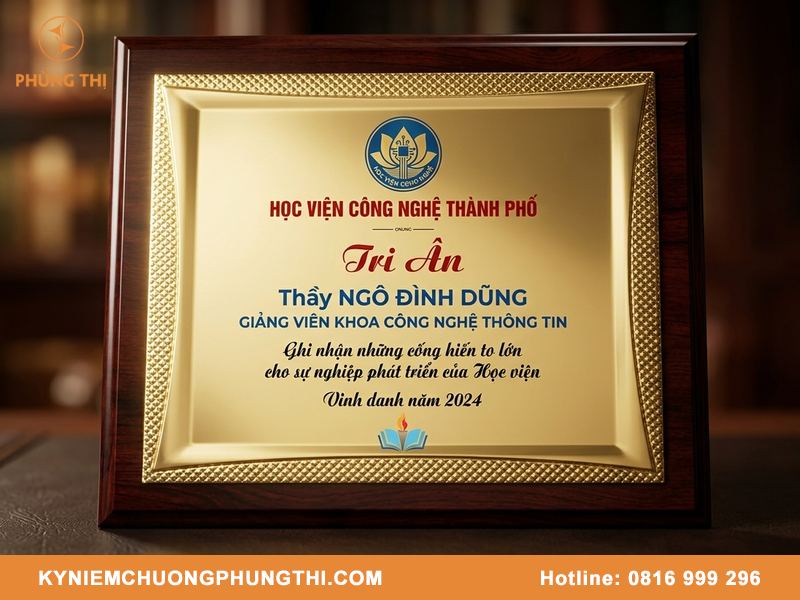 Bảng vinh danh nên ghi gì