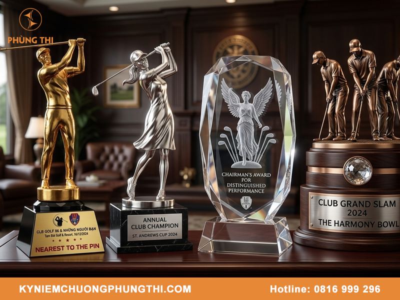 Thiết kế cúp golf theo yêu cầu