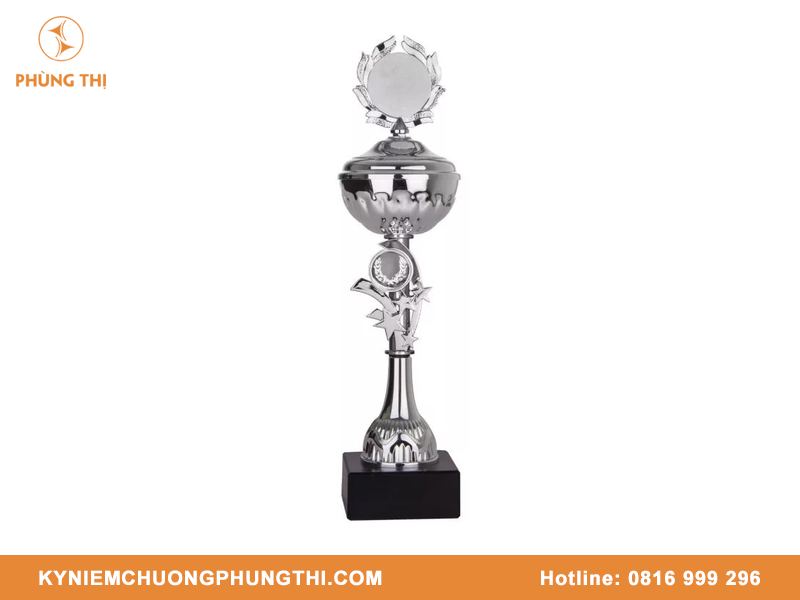 Cúp hợp kim màu bạc
